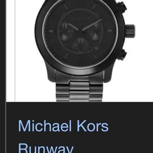 Michael Kors Jet Black Chronograph Watch